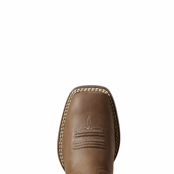KIDS JR CHAMP WESTERN BOOT IN BROWN/DRAGON FRUIT BY ARIAT - Image 5