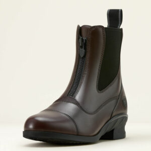 LADIES' HERITAGE ZIP PADDOCK BOOT IN LIGHT BROWN BY ARIAT