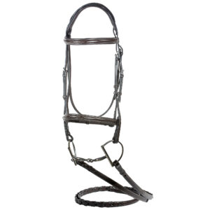 ELENA HUNTER BRIDLE IN HAVANA BY NUNN FINER