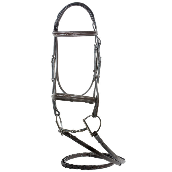 ELENA HUNTER BRIDLE IN HAVANA BY NUNN FINER