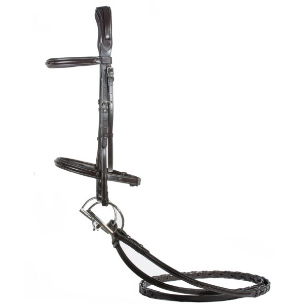 ELENA HUNTER BRIDLE IN HAVANA BY NUNN FINER - Image 2