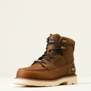MEN'S LIFT 6" H2O (WATERPROOF) CARBON TOE LACED WORK BOOT IN DISTRESSED BROWN BY ARIAT