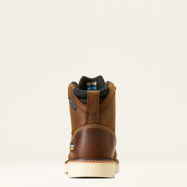 MEN'S LIFT 6" H2O (WATERPROOF) CARBON TOE LACED WORK BOOT IN DISTRESSED BROWN BY ARIAT - Image 2